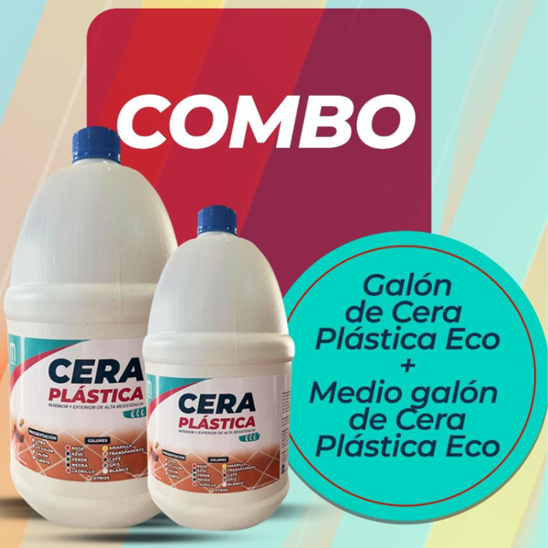 GALON Y 1/2 GL CERA PLÁSTICA ECO